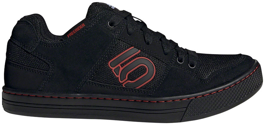 Five Ten Freerider Flat Shoes - Mens Core Black / Core Black / Red 12