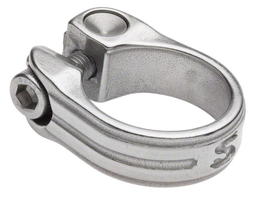 Surly Stainless Seatpost Clamp - 30.0mm Bolt-On Silver