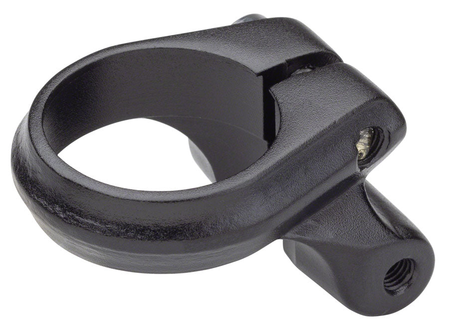 Problem Solvers Seatpost Clamp - 31.8mm Bolt-On Black w/ Rack Mounts