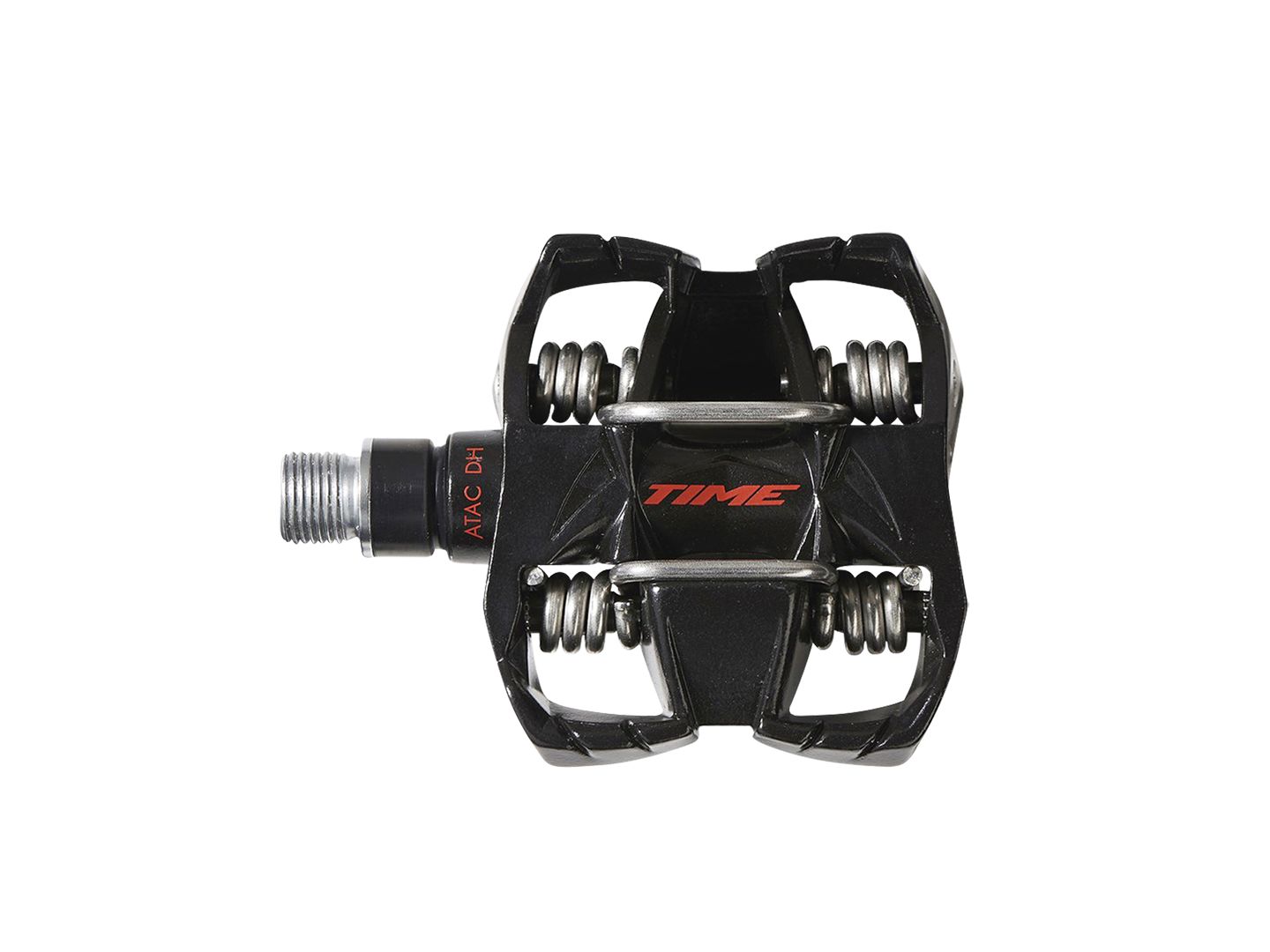 Time ATAC DH 4 Pedals - Dual Sided Clipless Platform Aluminum 9/16" BLK/Red
