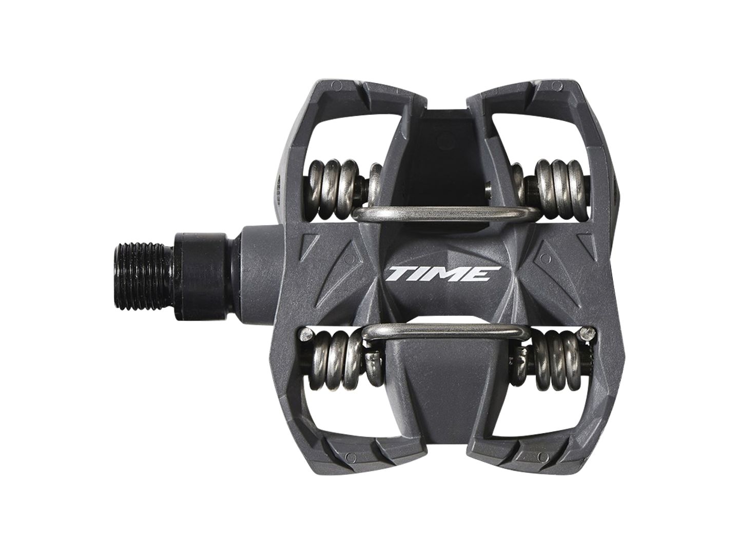 TIME ATAC MX 2 Pedals Body: Composite Spindle: Steel 9/16 Grey Pair