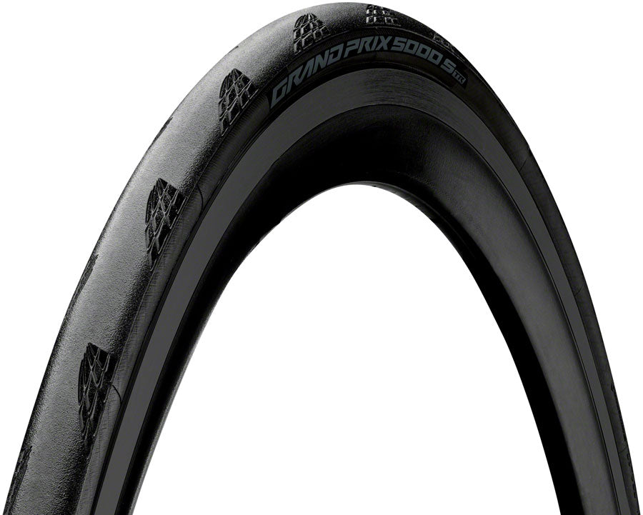 Continental Grand Prix 5000 S TR Tire - 700 x 28 Tubeless Folding BLK/Tour de France Limited Edition BLKChili Vectran Lazer Grip