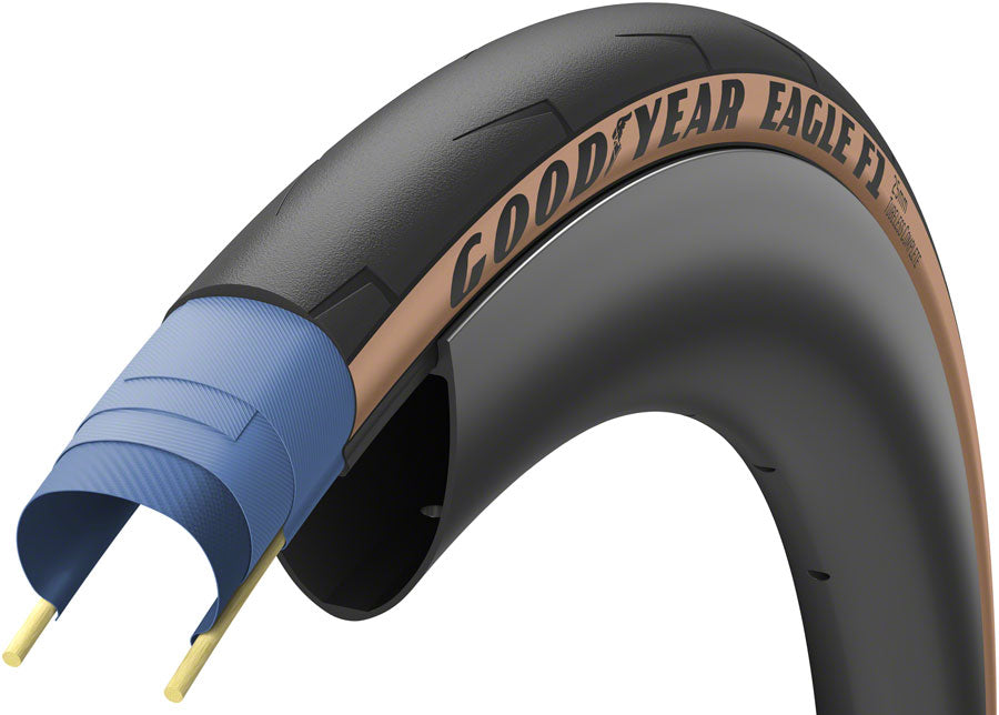 Goodyear Eagle F1 Tire - 700 x 28 Tubeless Folding Tan