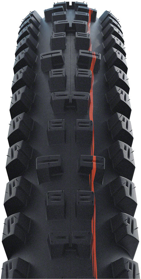 Schwalbe Tacky Chan Tire - 29 x 2.40 Tubeless Folding BLK Evolution Line Super Ground Addix Ultra Soft E-50