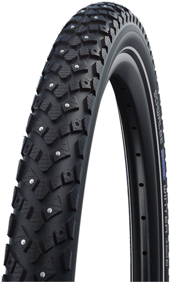 Schwalbe Winter Tire - 700b x 38 / 28 x 1-1/2 Clincher Wire BLK K-Guard Winter 116 Studs