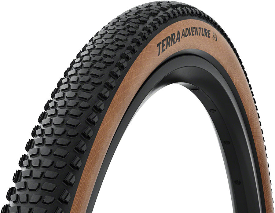 Continental Terra Adventure Tire - 700 x 55 Tubeless Folding BLK/Transparent Grip Trail Casing E25