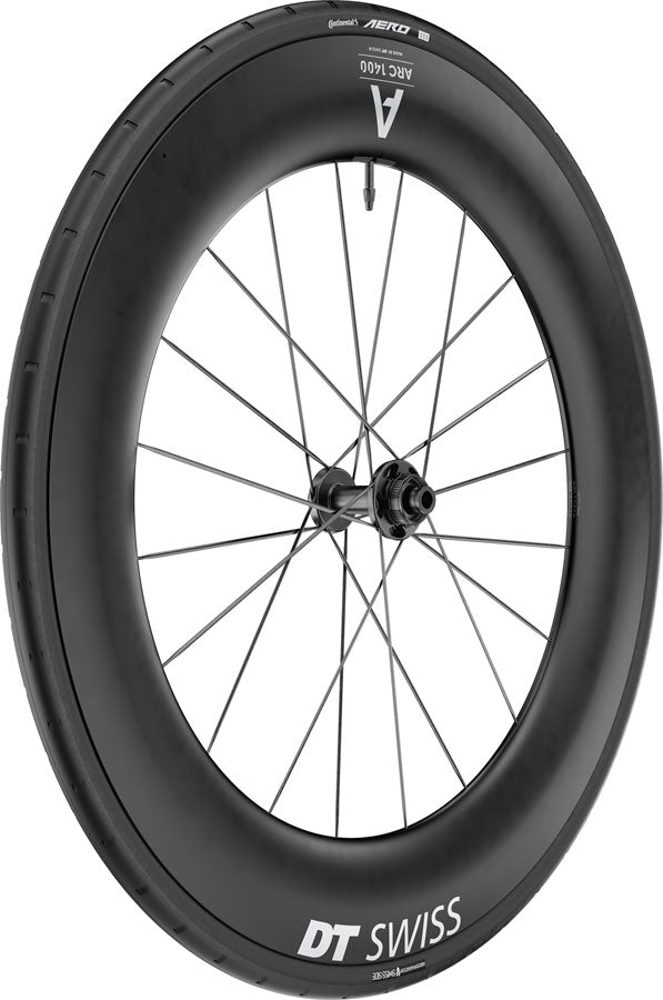 DT Swiss ARC 1400 DiCut 85 Front Wheel - 700 12 x 100mm Center-Lock BLK WTS w/Aero 111 Tire