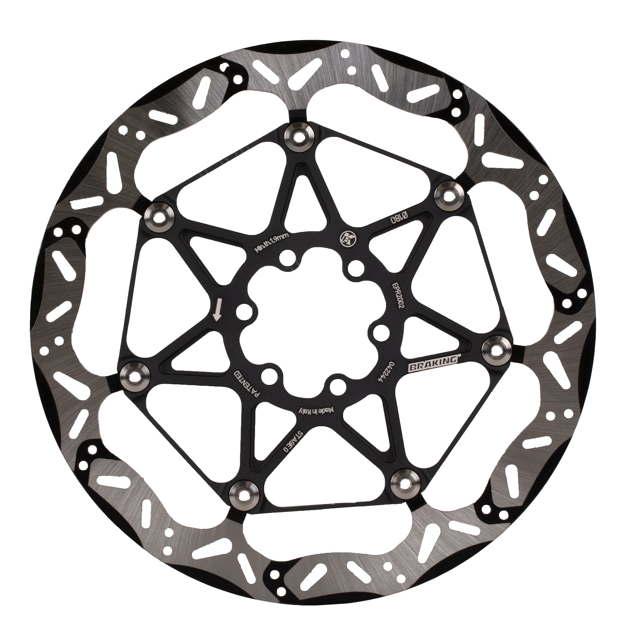 Braking Italy (Sunstar) EPTA Stage 0 Rotor (2.2mm Thick) 6-bolt - 180mm