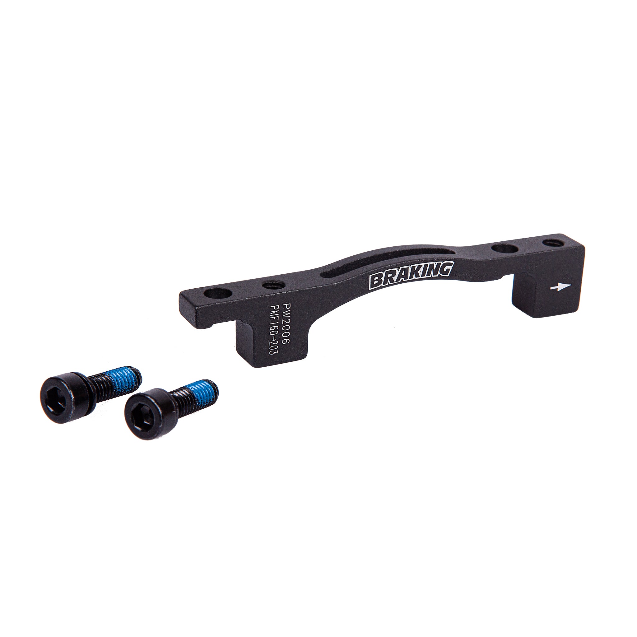 Braking Italy (Sunstar) Post Mount Caliper Adapter (74mm) 160 to 203mm - Bla