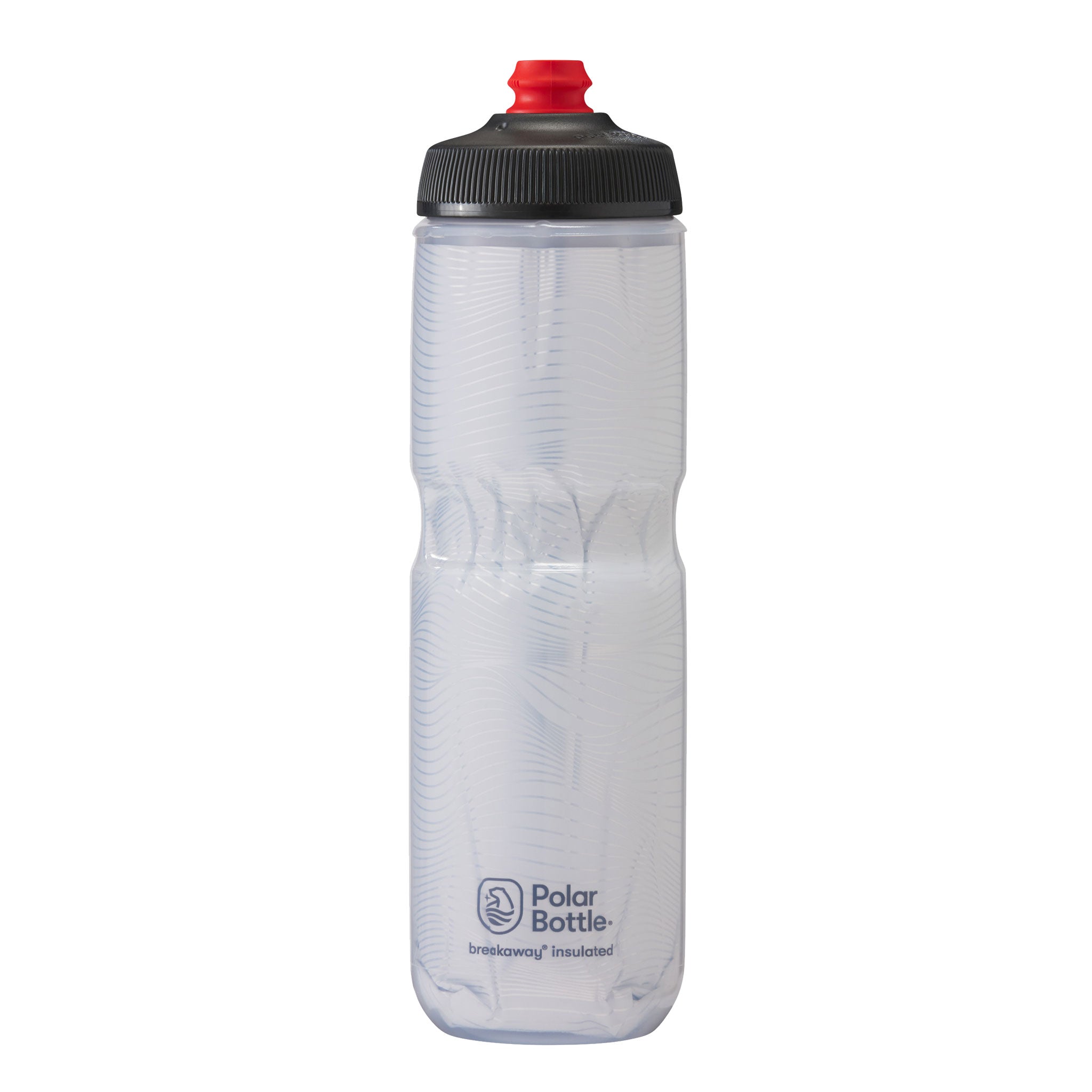 Polar Bottle Breakaway Water Bottle Jersey Knit White 24oz