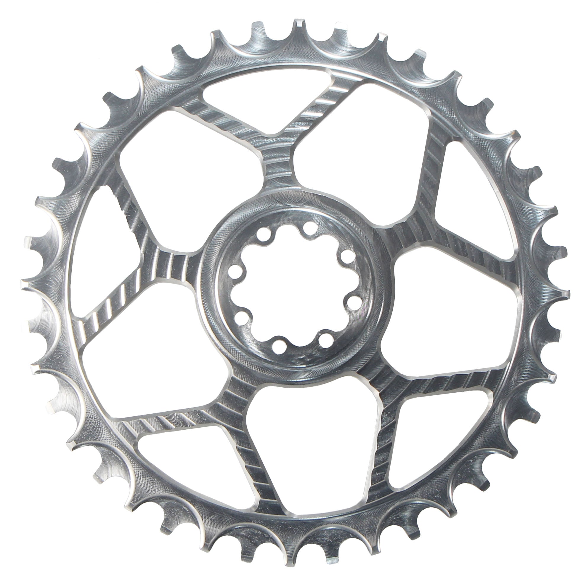 5Dev Aluminum Road Chainring 8-Bolt Sram 42T Raw