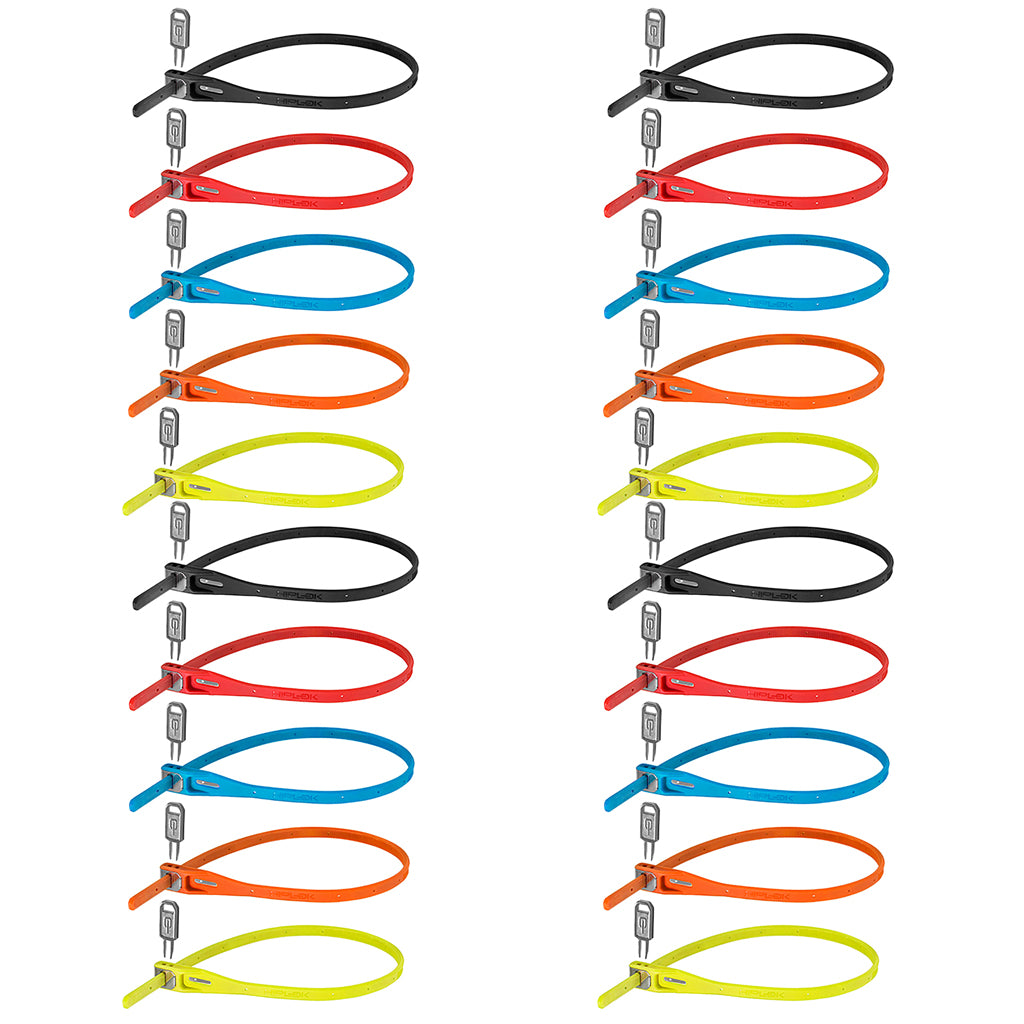 Hiplok Z Lok 20 Count Zip Key Lock Multi Color