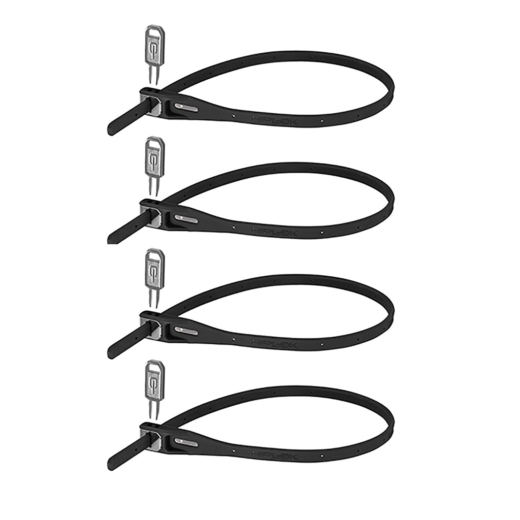 Hiplok Z Lok 4 Count Zip Key Lock Black