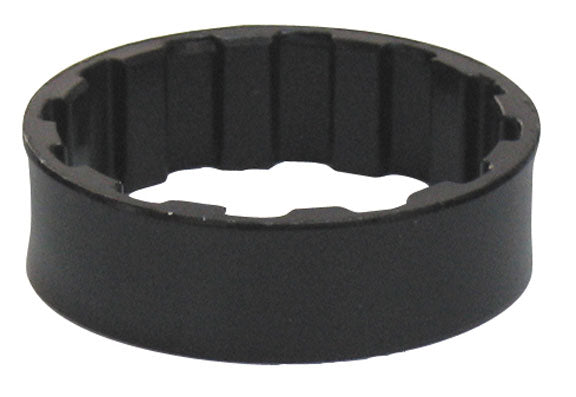 ID Splined Headset Spacer 1-1/8" x 10mm Black 10/Count