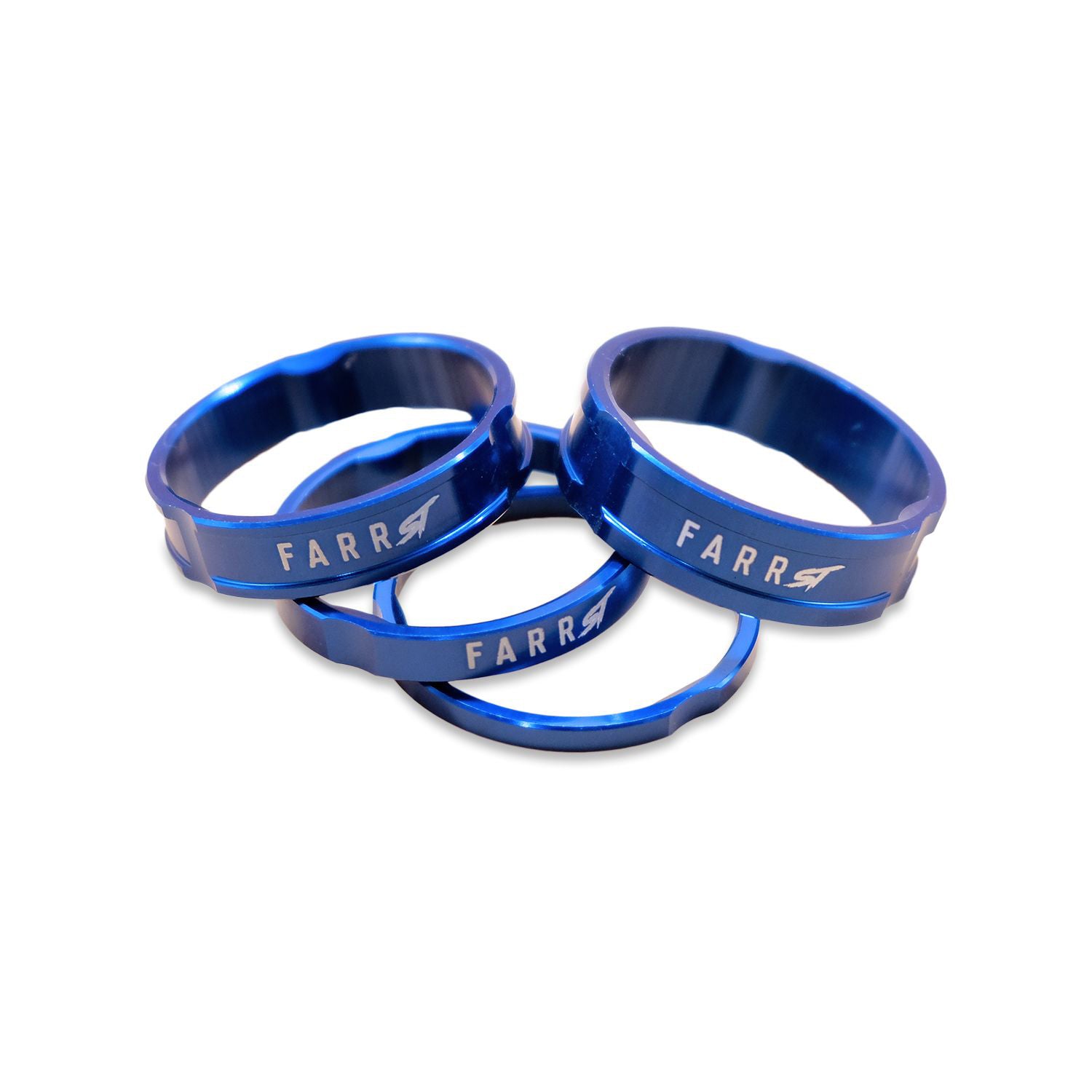 Farr-ST BMX Farr-ST Headset Spacers 1-1/8" Blue Set/4