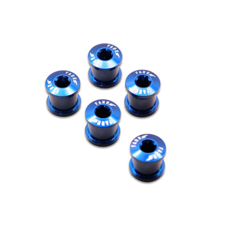 Farr-ST BMX Alloy Torx Chainring Bolts 5pc Set Blue