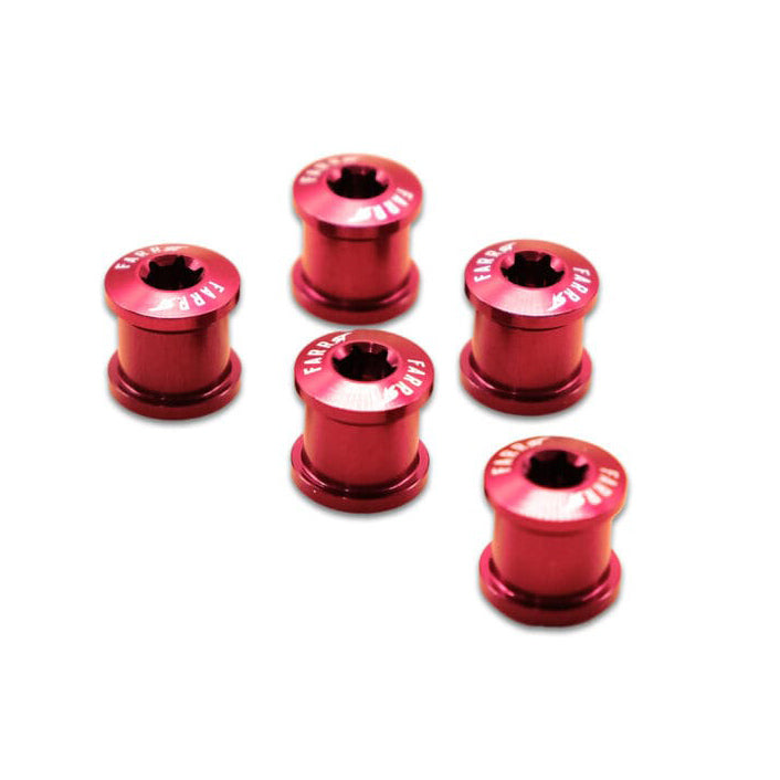 Farr-ST BMX FARR-ST Alloy Torx Chainring Bolts 5pc Set Red