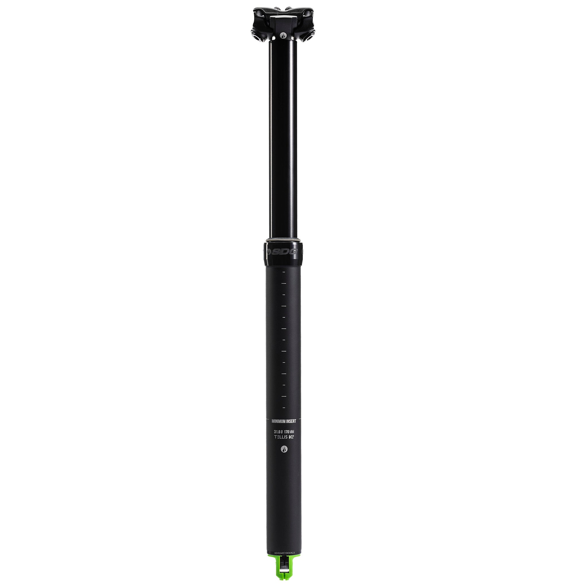 SDG Tellis V2 Dropper Seatpost (230mm) 31.6mm Black