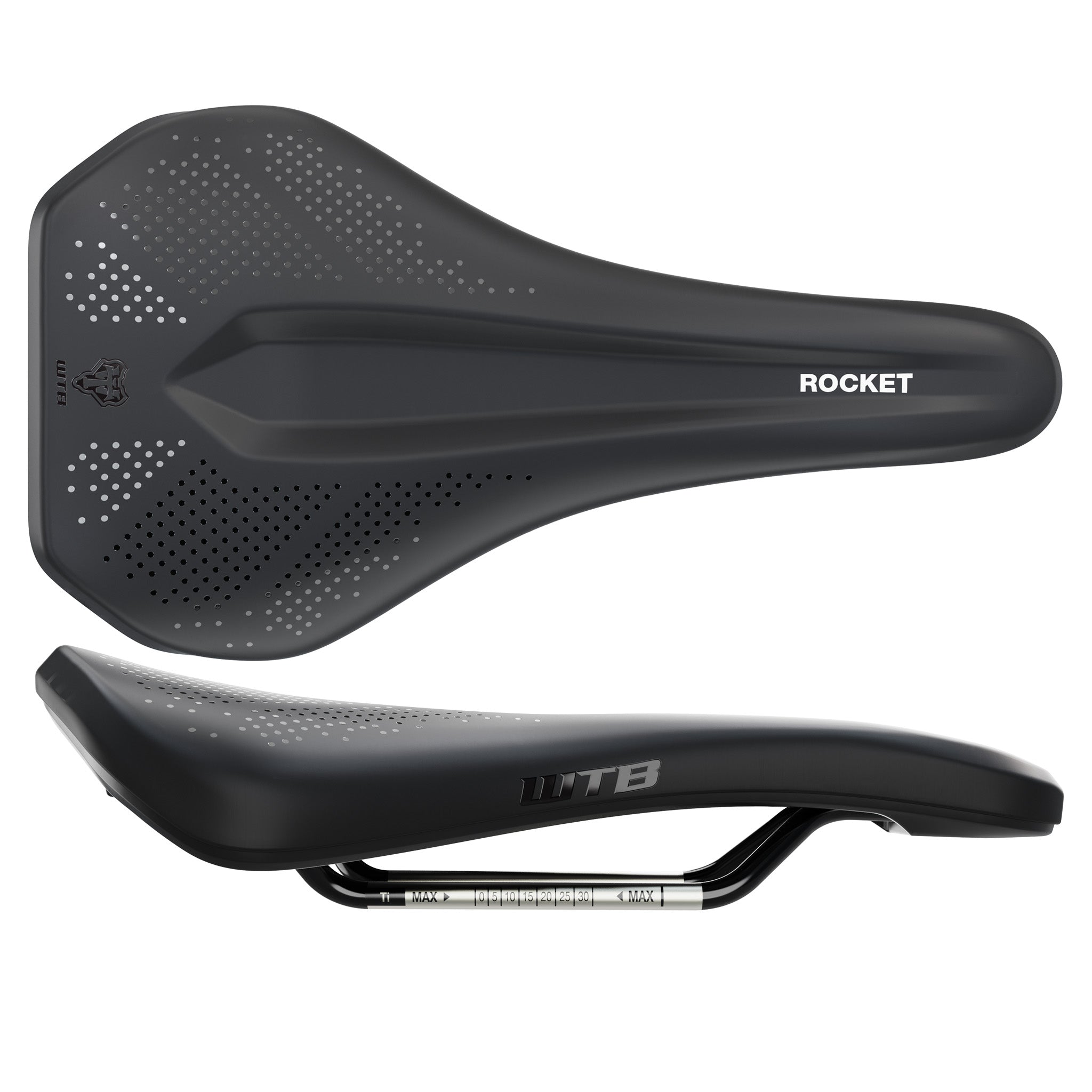 Rocket Race Wtb Rocket Cromoly WTB Rocket V Saddle: Black/Grey