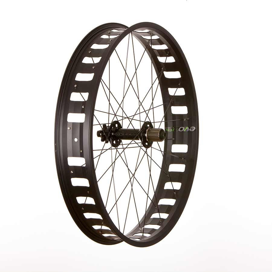 Wheel Shop Evo JP95 Black/ Novatec D202SB Wheel Rear 26 / 559 Holes: 32 12mm TA 197mm Disc IS 6-bolt Shimano HG
