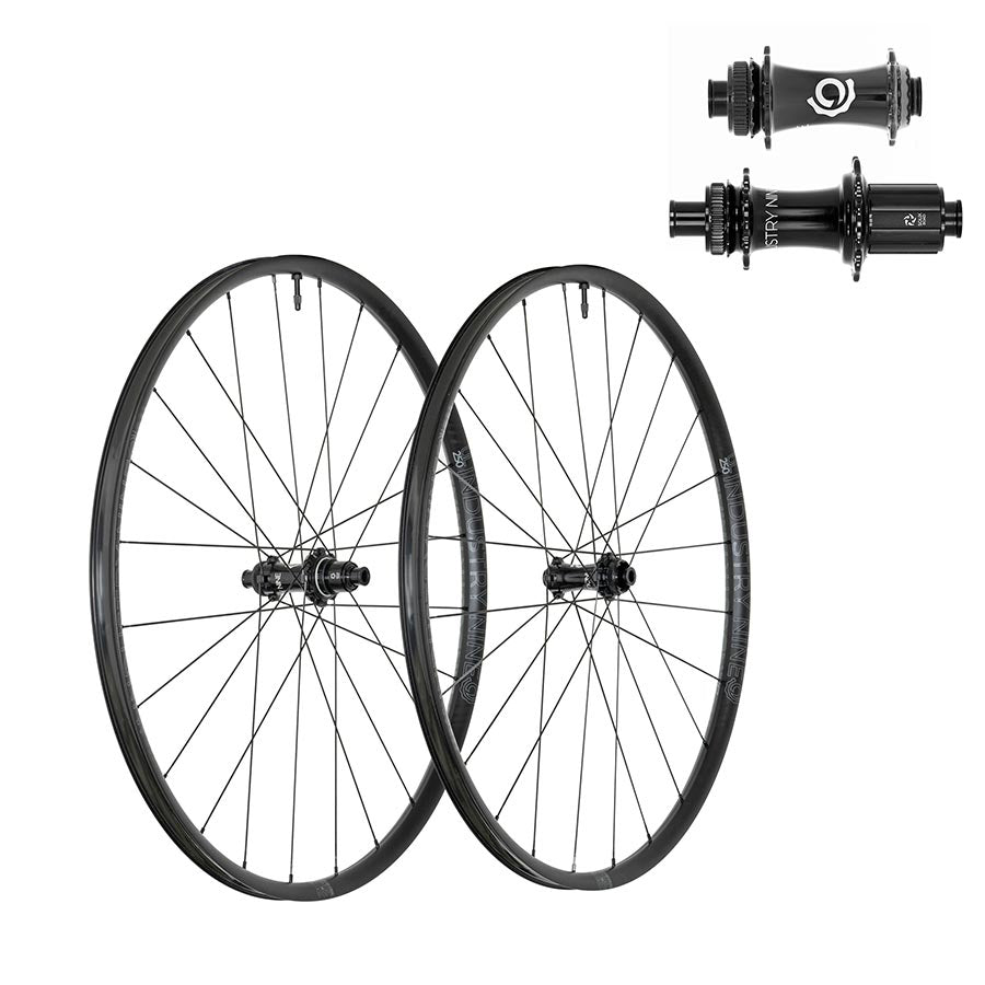 Industry Nine Solix SL UL250 CX Wheel Front and Rear 700C / 622 Holes: F: 24 R: 24 F: 12mm R: 12mm F: 100 R: 142 Disc Center Lock Shimano Road 11 Set