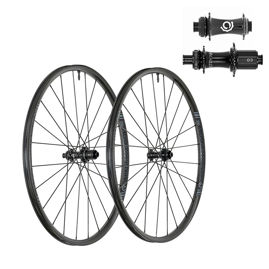 Industry Nine Solix G UL250c Wheel Front and Rear 700C / 622 Holes: F: 24 R: 24 F: 12mm R: 12mm F: 100 R: 142 Disc Center Lock Shimano Road 11 Set