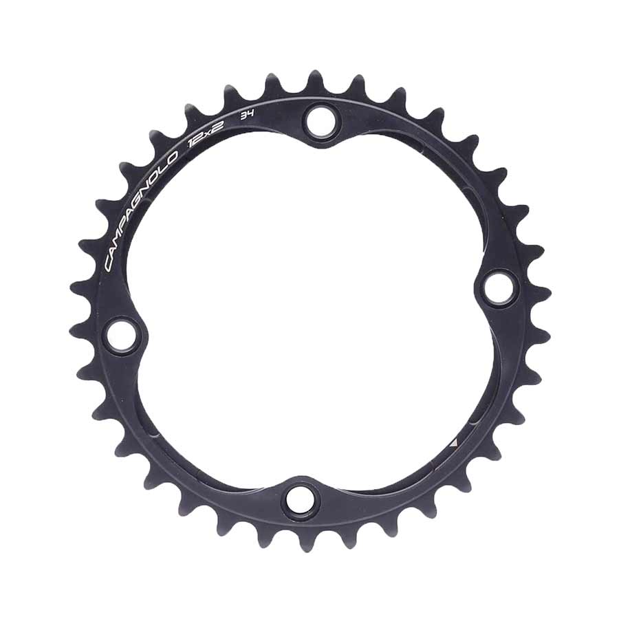 Campagnolo Record 12 Chainring Teeth: 52 Speed: 12 BCD: 145 Bolts: 4 Outer Aluminum Black FC-RE952