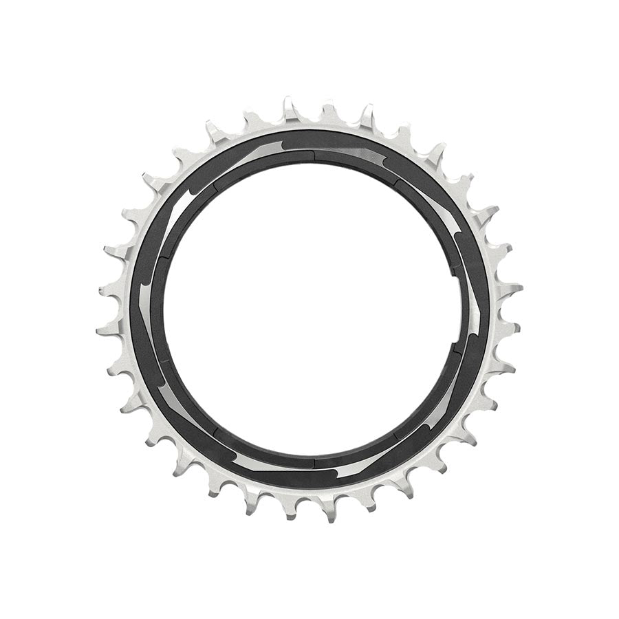 SRAM XX SL Eagle T-Type Thread Mount Chainring - 32t 12-Speed Thread Mount For XX SL PM Spider 0mm Offset Aluminum BLK/Silver