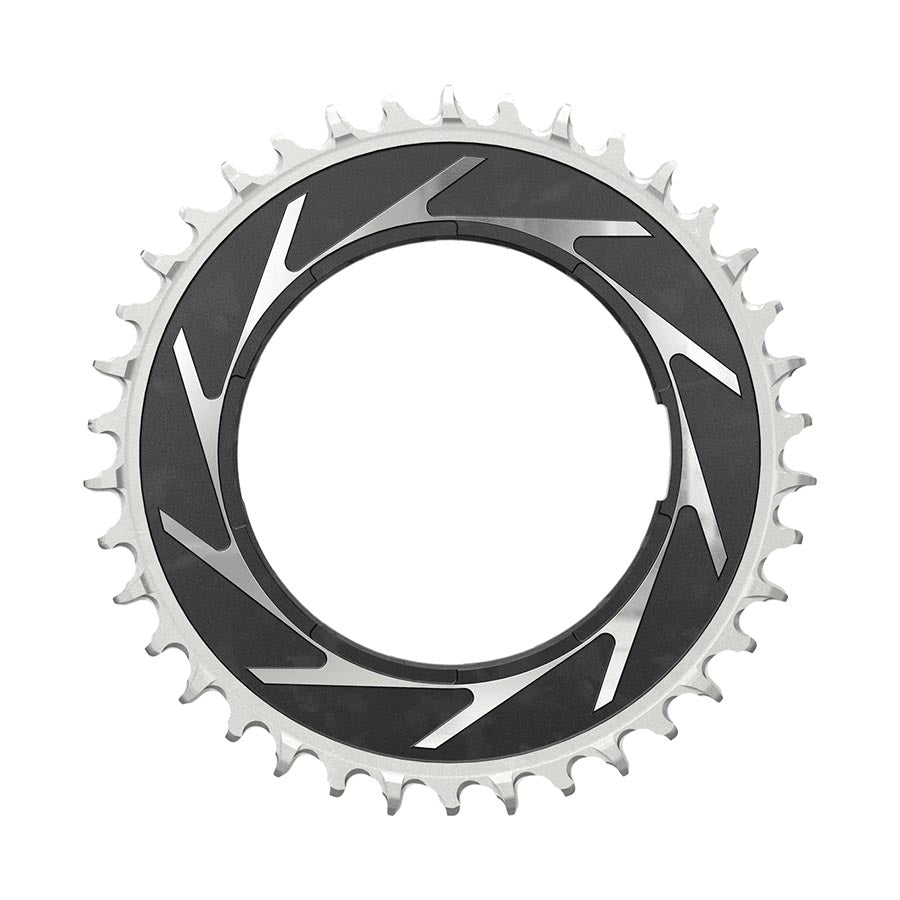SRAM XX SL Eagle T-Type Thread Mount Chainring - 38t 12-Speed Thread Mount For XX SL PM Spider 0mm Offset Aluminum BLK/Silver