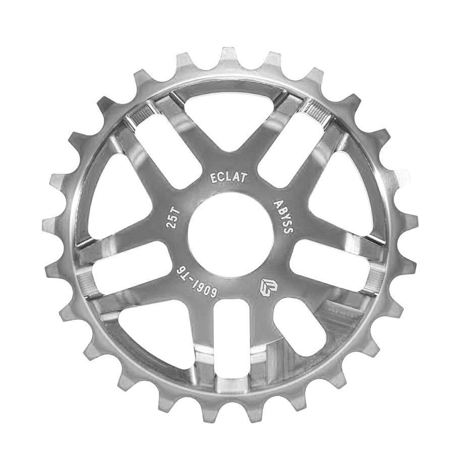 Eclat Abyss Chainring Teeth: 25 6061-T6 Aluminum Silver