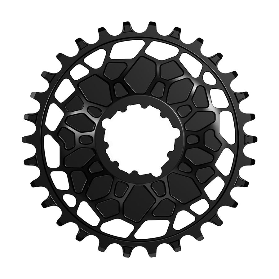 Works Components GEO SRAM GXP Chainring Teeth: 30 Speed: 12 BCD: Direct Mount SRAM 3 Bolt Front 7075-T6 Aluminum Black