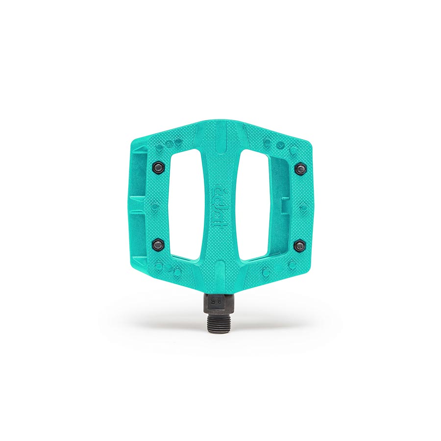Eclat Contra Platform Pedals Body: Nylon Spindle: Cr-Mo 9/16 Turquoise Pair