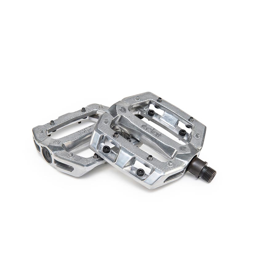 Eclat Slash Alloy Platform Pedals Body: Aluminum Spindle: Cr-Mo 9/16 Silver Pair