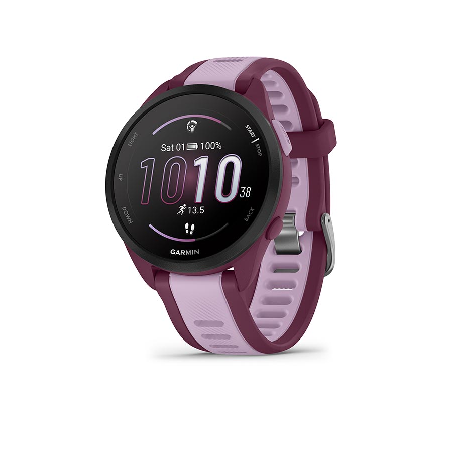 Garmin Forerunner 165 Music Watch Watch Color: Berry Wristband: Lilac - Silicone