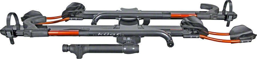 Kuat NV 2.0 Hitch Bike Rack - 2-Bike 1-1/4" Receiver Metallic Gray/Orange