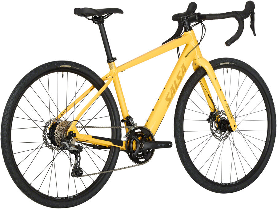 Salsa Confluence Drop Bar GRX 600 2x Ebike - 700c Aluminum Yellow 53cm