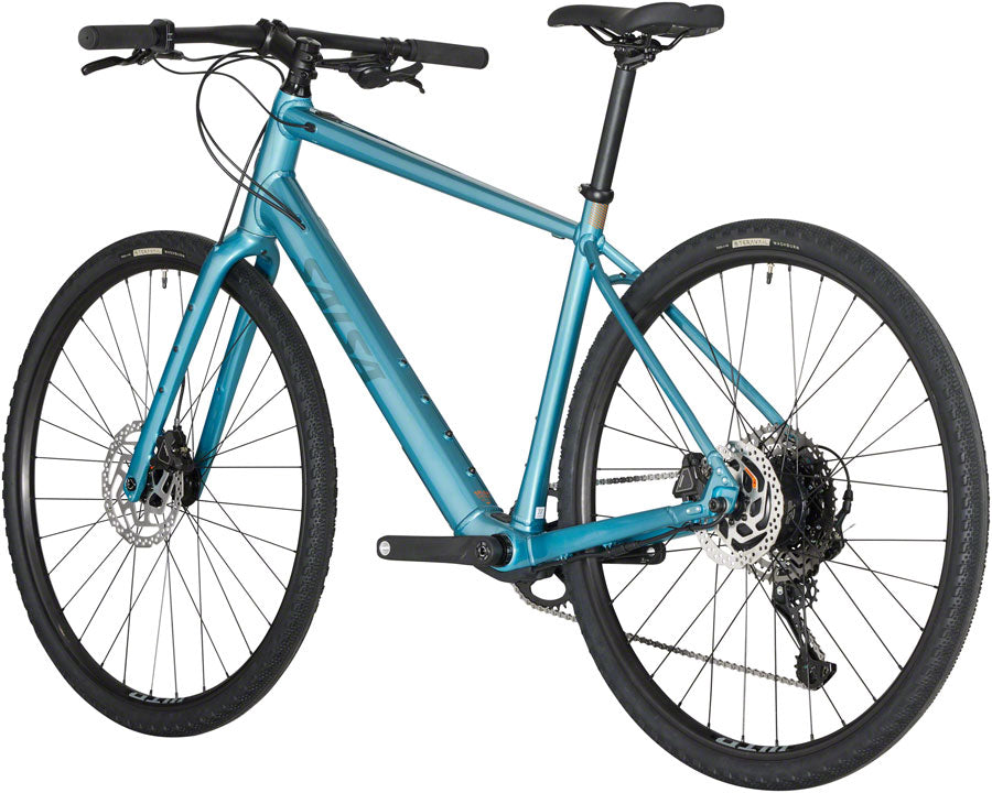 Salsa Confluence Flat Bar Cues 11 Ebike - 700c Aluminum Dark Cyan Small