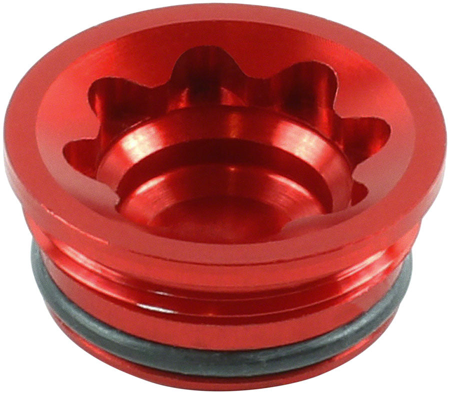 Hope V4 Large Disc Brake Caliper Bore Cap - Red