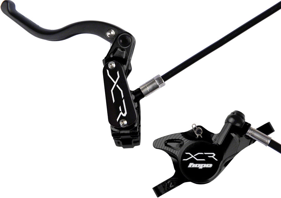 Hope XCR Pro X2 Disc Brake Lever Set - Front/LH Hydraulic Post Mount BLK