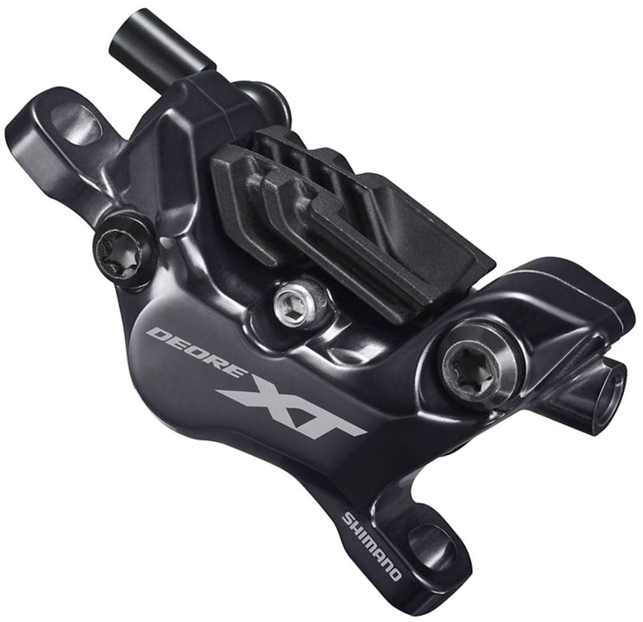 Shimano XT BR-M8120 Disc Brake Caliper - 4-Piston Post-Mount Metal Pads Fins BLK