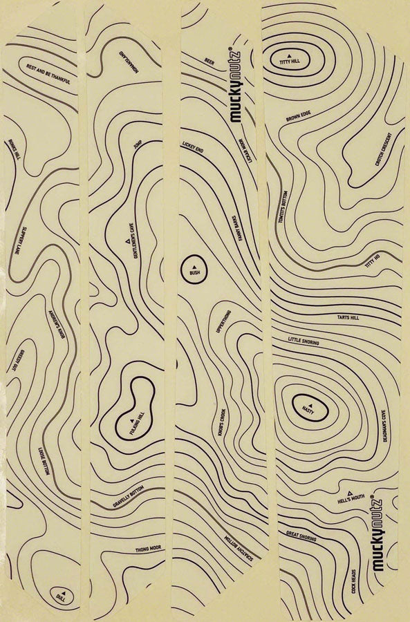 Muckynutz Contours Stay Protector - 4-Piece Black Gloss