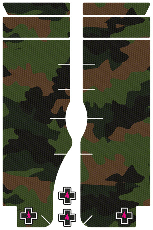Muc-Off Fork Protection Kit - 8-Piece Kit Camo