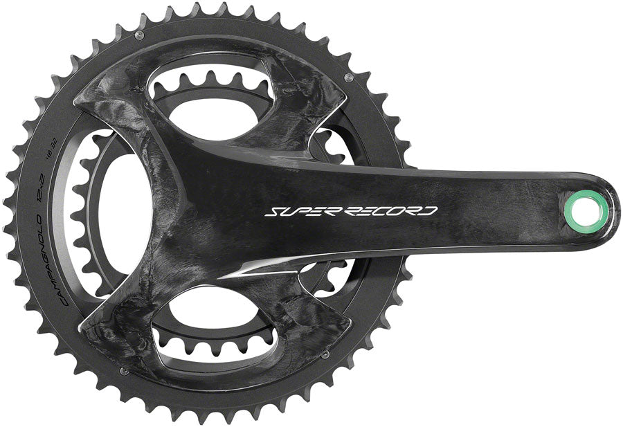 Campagnolo Super Record Wireless Crankset - 172.5mm 12-Speed 50/34t Campy 121/88 Asym BCD Ultra Torque Spindle Carbon