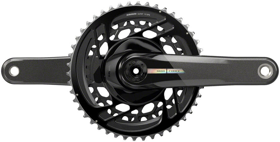 SRAM Force Crankset - 170mm 2x 12-Speed 46/33t Direct Mount DUB Spindle Interface Iridescent Gray D2