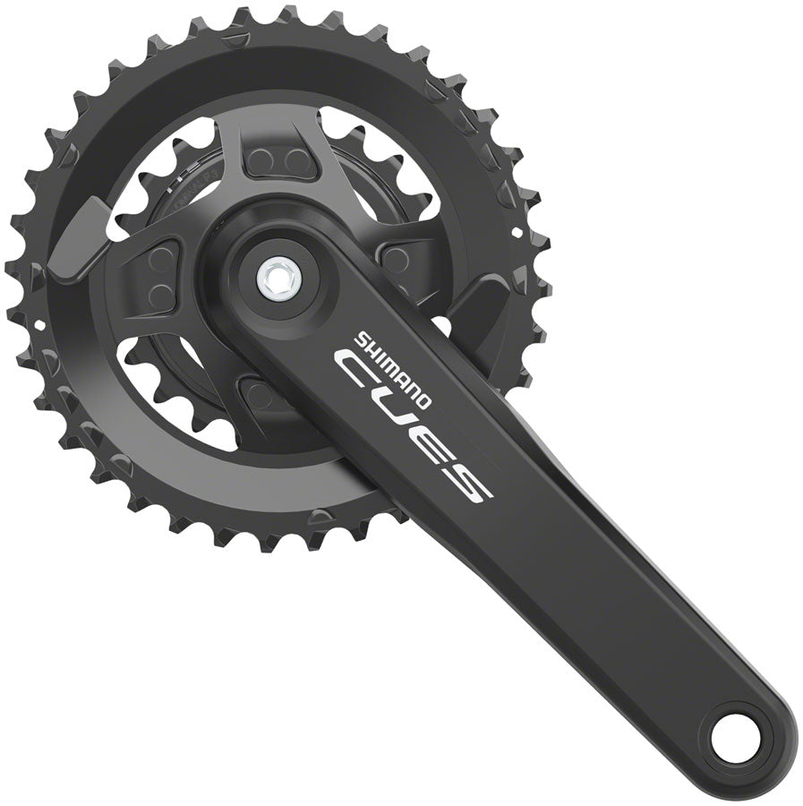 Shimano CUES FC-U4010-2B Crankset - 170mm 9/10/11-Speed 36/22t Riveted Hollowtech II Spindle Interface CL 3mm Outboard BLK