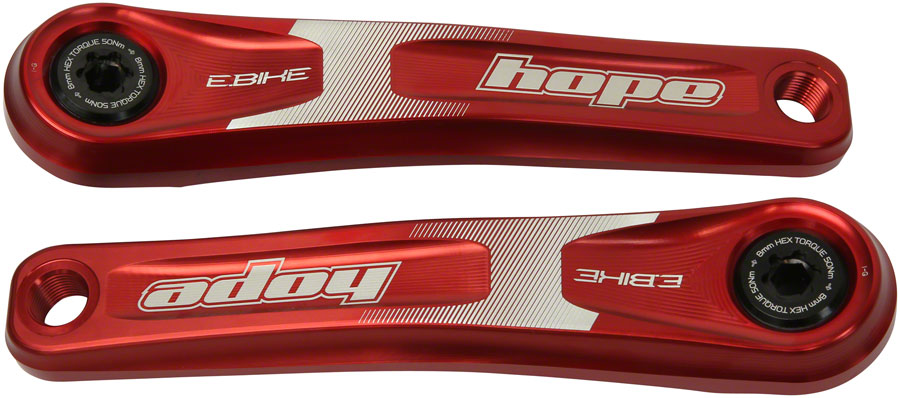 Hope Ebike Crank Arm Set - 155mm ISIS Specialized Offset Red