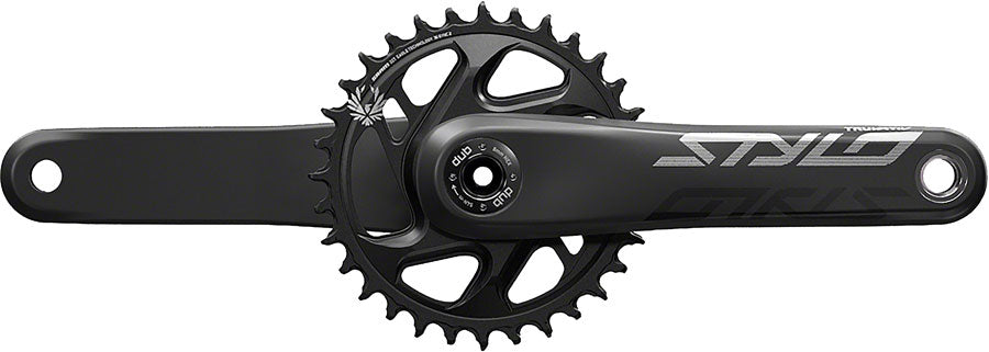 TruVativ STYLO Carbon Eagle Boost Crankset - 175mm 12-Speed 32t Direct Mount DUB Spindle Interface BLK CLOSEOUT (Display)