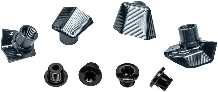 Absolute Black Bolt Cover + Bolts Dura Ace 9100 Gray