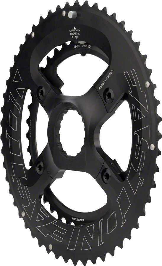 Easton Cinch 2X 39/53T Chainring 11sp BCD: 64/104 Aluminum Black