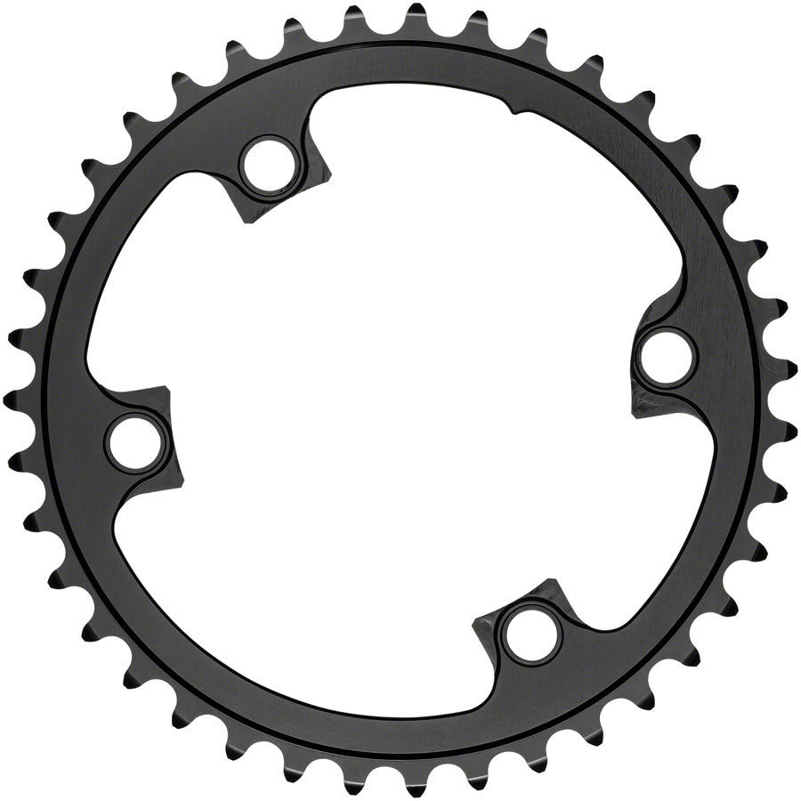 Absolute Black Round Chainring 4x110BCD Shimano Asym 36T - Black